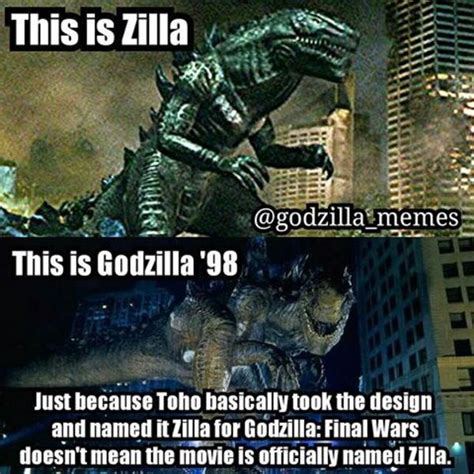 Zilla Vs Godzilla 1998 Godzilla Know Your Meme