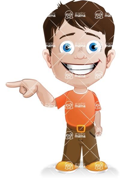 Vector Classic Boy Cartoon Character Point Graphicmama