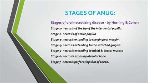 Acute Necrotizing Ulcerative Gingivitis Pptx