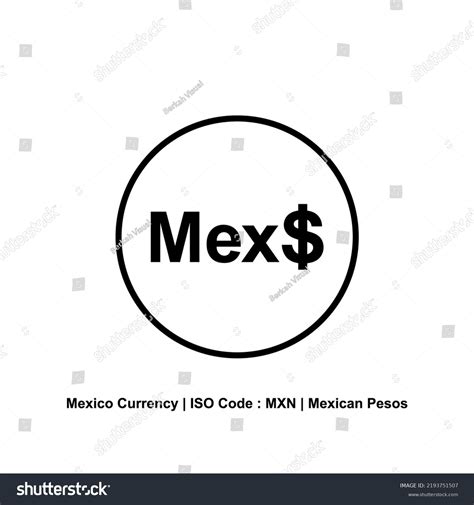 Mexico Currency Symbol Mexican Peso Icon Stock Vector (Royalty Free ...