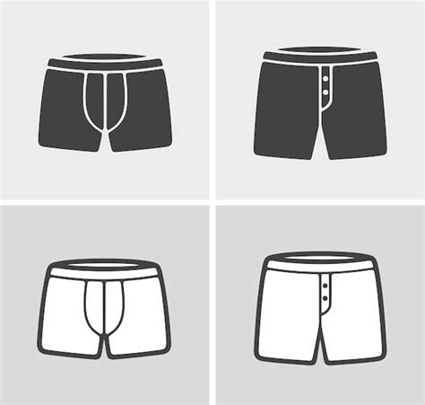 Premium Vector Mens Underwear Icon On A Background