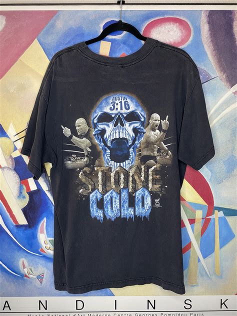 Vintage 90s Stone Cold Steve Austin Wrestling shirt - BIDSTITCH