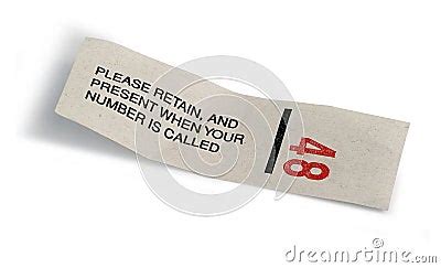 ticket number waiting stock image cartoondealercom