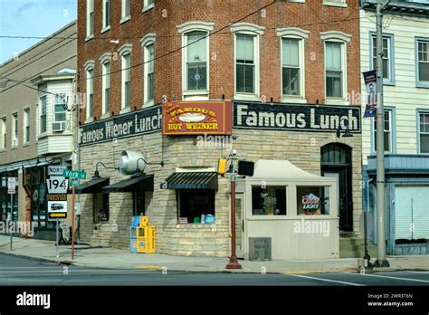 Famous Hot Weiner Vintage Sign In Hanover Pennsylvania Stock Photo Alamy