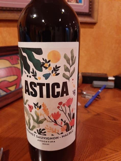 2021 Astica Cabernet Sauvignon Malbec Argentina Mendoza Lujan De