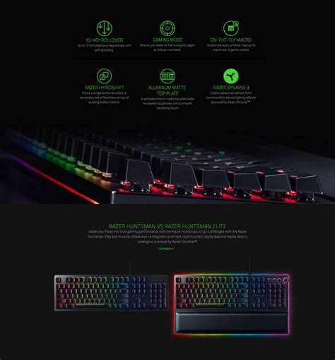 Razer Huntsman Elite Gaming Keyboard Black