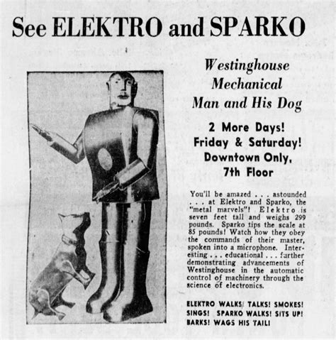 Retro Discovery Page 1939 Elektro Westinghouse Robot And Moto Mutt