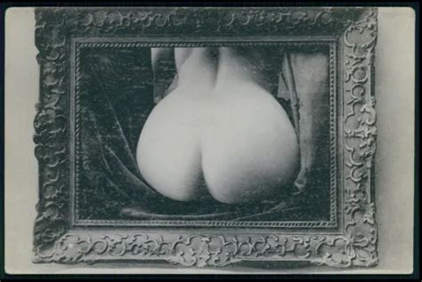 Surrealist French Photogravure Nude Big Butt Woman Original Old S