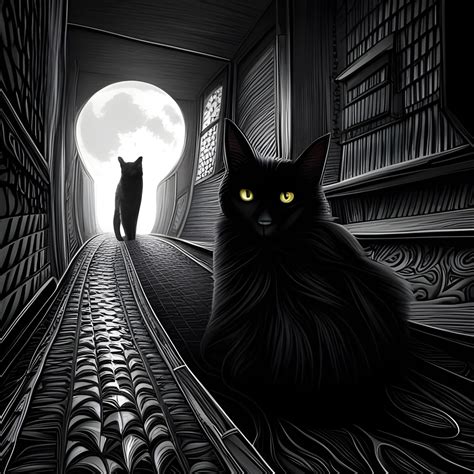 Black Cats In The Dark Alley Ai Generated Artwork Nightcafe Creator