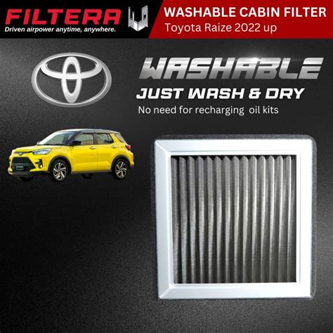 Filtera Toyota Raize Up Cabin Filter Washable Type Lazada Ph