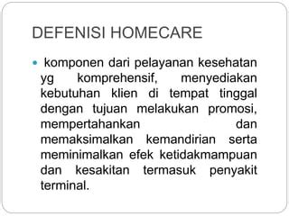 Konsep Homecare PPT