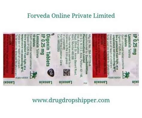 Dixin Lanoxin Digoxin Mg Tablet Tablets Prescription At Rs