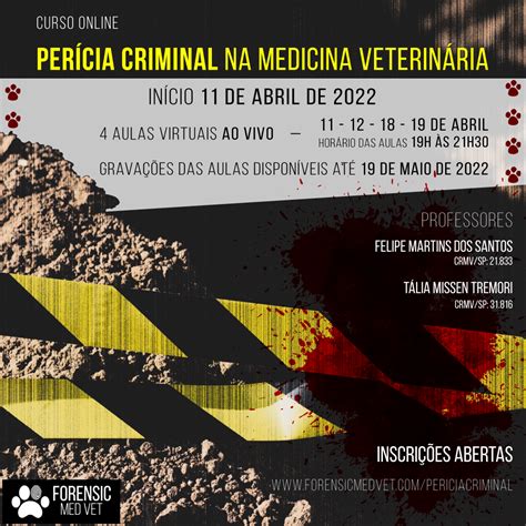 Perícia Criminal | FORENSICMEDVET | Curso Online
