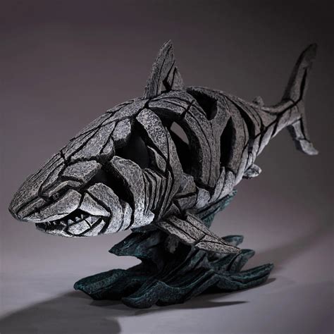 Edge Sculpture Shark Figure By Matt Buckley Statue