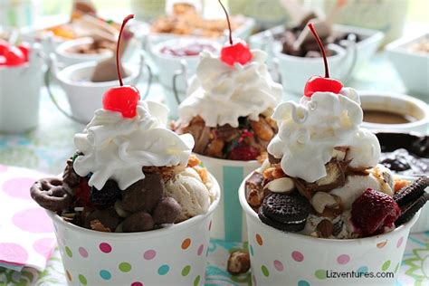 Summer Fun Set Up An Ice Cream Sundae Bar