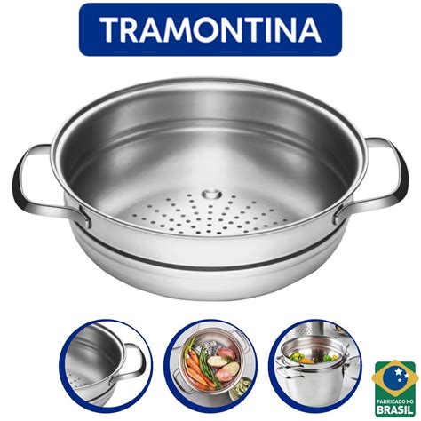 Panela A Vapor Inox - Panela Cozi-Vapore Allegra Aço Inox De 2,2L Cozimento a Vapor ...