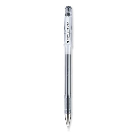 Pilot G TEC C Ultra Gel Pen Stick Ultra Fine 0 4 Mm Black Ink Clear