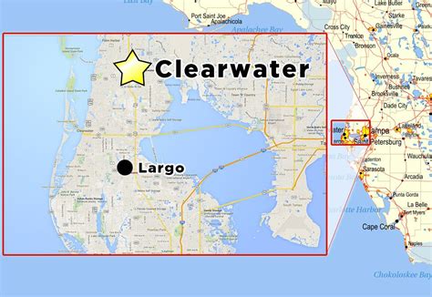 Clearwater Beach Resorts Map