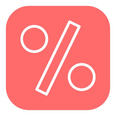 percent generic flat icon