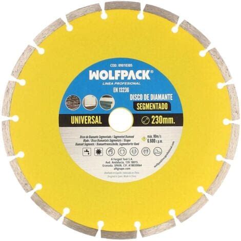 WOLFPACK LINEA PROFESIONAL Disco Diamante 230 Mm General Obra