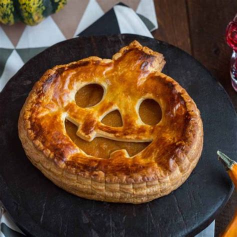 Galette feuilletée au potiron Recette pour Halloween