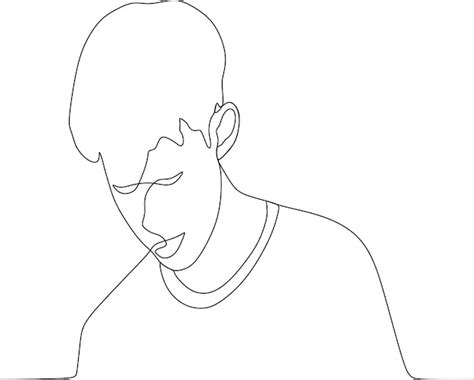 Premium Vector A Man Drawn Using A Vector Is Bowing His Head Down