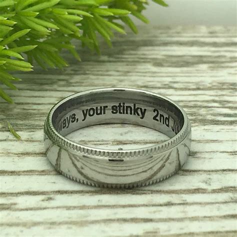 Personalized Rings Engraved Rings Stainless Steel Ring | Etsy