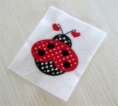 Embroidery Design Ladybug Applique Machine Embroidery Etsy