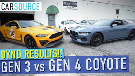 Gen Vs Gen Coyote Engine Dyno Comparison Mustang G S