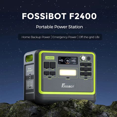 FOSSiBOT F2400 Portable Power Station 2048Wh LiFePO4 Battery Europe