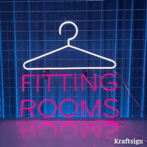 Craftnamesign Fitting Rooms Neon Sign Clothes Shop Led Sign Bedroom