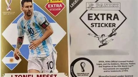 World Cup The Rare Messi World Cup Sticker Valued At More Than