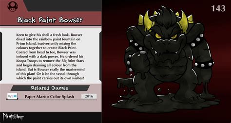 Nintober 143 Black Paint Bowser By Fryguy64 On Deviantart