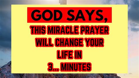 Nothing Should Stop You From Praying This Powerful Miracle Prayer To