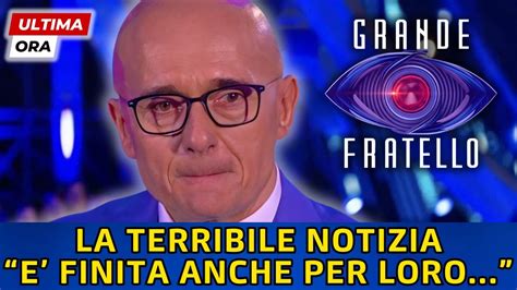 GRANDE FRATELLO ALFONSO SIGNORINI IN LACRIME TERRIBILE NOTIZIA POCO