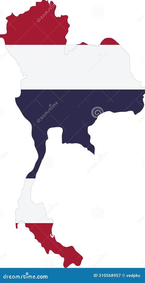 Thailand Flag in Thailand Map, Thailand Map with Flag, Country Map ...