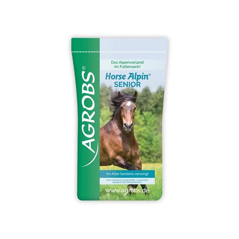 AGROBS Futter HORSE ALPIN SENIOR für Pferde 15kg 15 50