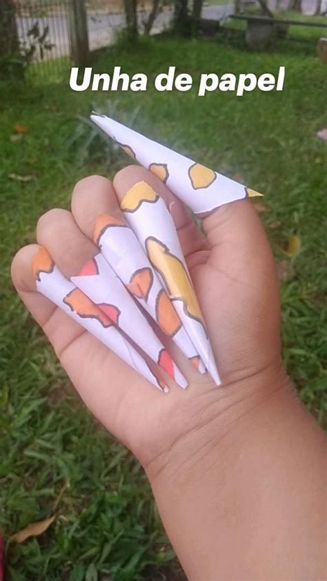 Unha de papel Unhas básicas Unha Ideias para unhas