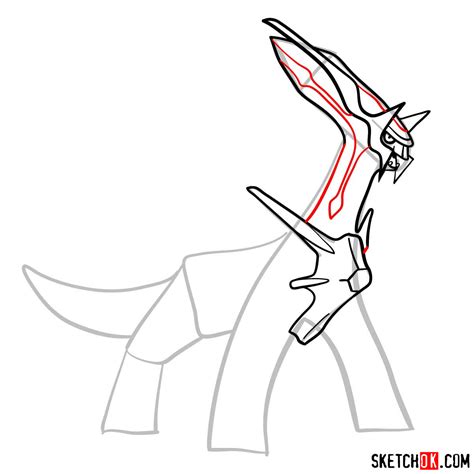 How To Draw Dialga Pokemon Sketchok Easy Drawing Guides