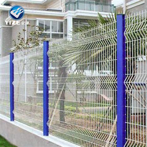 3D Curved Fence PVC Coated Iron Wire Fence Steel Panel V Fold Welded