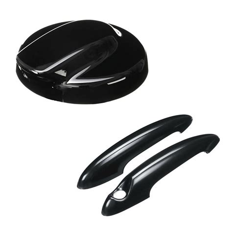 Pcs Abs Black Door Handle Cover For S R R R Pcs Black Fuel