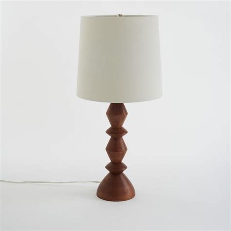 Stacked Wood Table Lamp Modern Table Lamps By West Elm