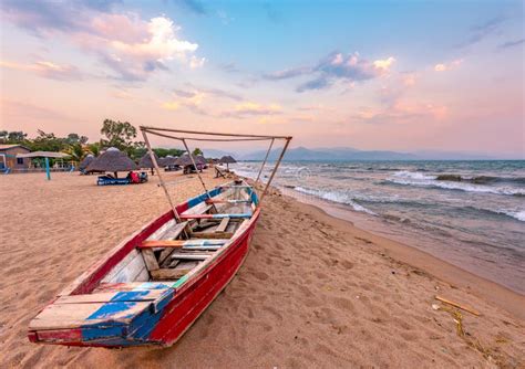 Burundi Bujumbura Lake Tanganyika Sunset Stock Photo Image Of Burundi