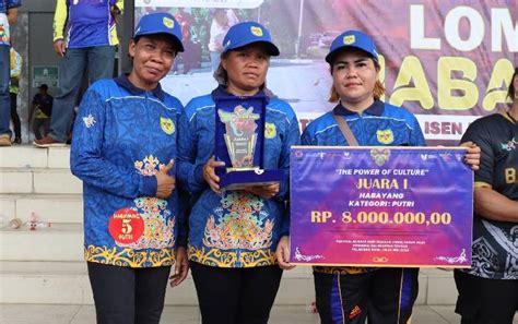 Kontingen Gunung Mas Juara I Lomba Habayang Kategori Putri Di FBIM 2024