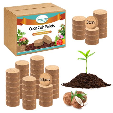 Buy Legigo Pcs Mm Compressed Coco Coir Pellets Natural Coco Fiber