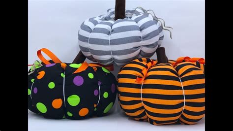 How To Make An Easy Fabric Pumpkin Fabric Pumpkins Mini Craft Diy