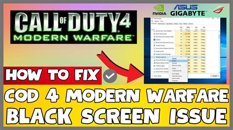 How To Fix COD 4 Modern Warfare Black Screen ISSUE 2023 Easy Fix