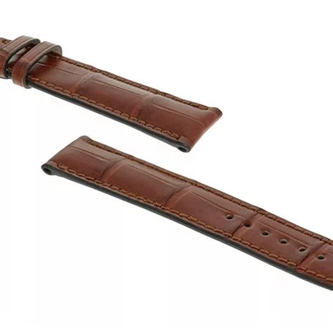 Rios President Alligator Leather Watch Strap Mahogany Chroonoo