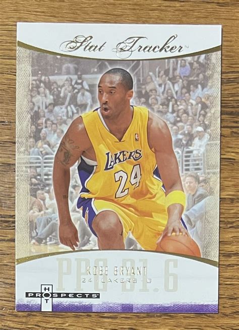 Kobe Bryant Fleer Nba Hot Prospects Stat Tracker Ppg Card