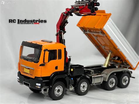 Rc Truck Lesu X Weg Kran Kipper Rtr Orange Im Kanton Freiburg